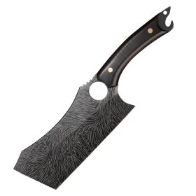 Black Titanium Ring Tactical Kitchen Knife 5 Multi-function Cutting (Option: 3 Style)