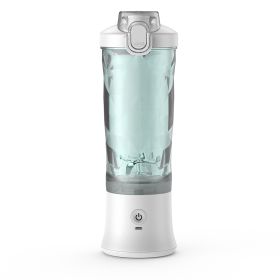 Portable Blender Juicer Personal Size Blender For Shakes And Smoothies With 6 Blade Mini Blender Kitchen Gadgets (Option: White-USB)