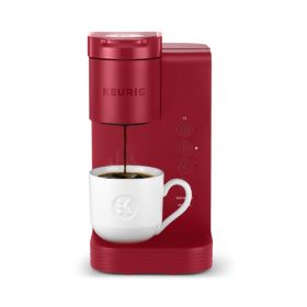 K-Express Essentials Single Serve K-Cup Pod Coffee Maker, Black (Color: Red)
