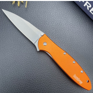 Outdoor Portable Self-defense Folding Knife (Option: 1660Orange)
